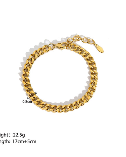 Stainless Steel Ornament Bracelet Female
