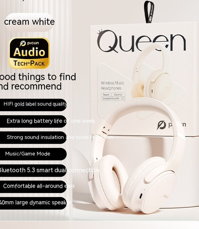 Headband Wireless Bluetooth Noise Canceling Headphones With Headset