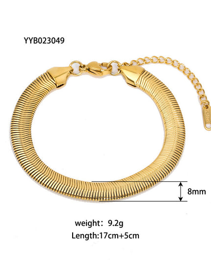 Stainless Steel Ornament Bracelet Female