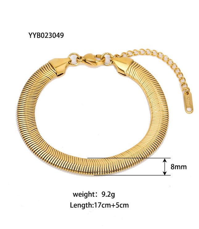 Stainless Steel Ornament Bracelet Female