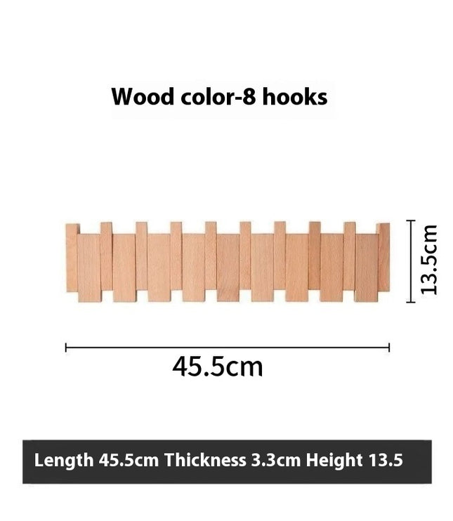 Nordic Punch-free Solid Wood Piano Clothes Rack