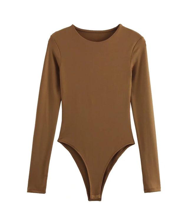 Women's Fashion Base Slim-fit Long-sleeved Jumpsuit