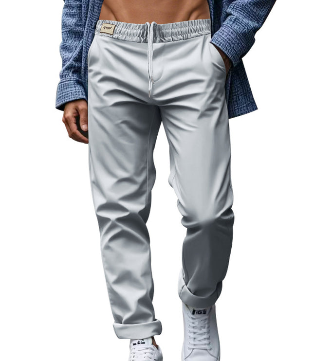 Men's Trousers With Pockets Casual Loose Comfortable Quick-drying Waist-tied Pants