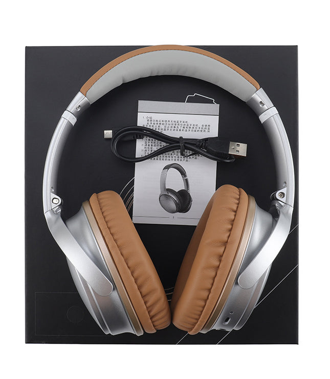 Wireless noise reduction foldable headphones