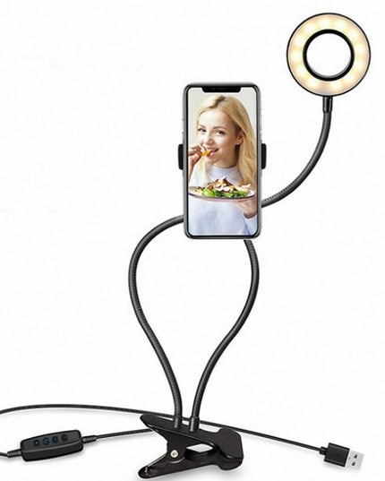 LED Selfie Ring Light for Live Adjustable Makeup Light-8cm Stand