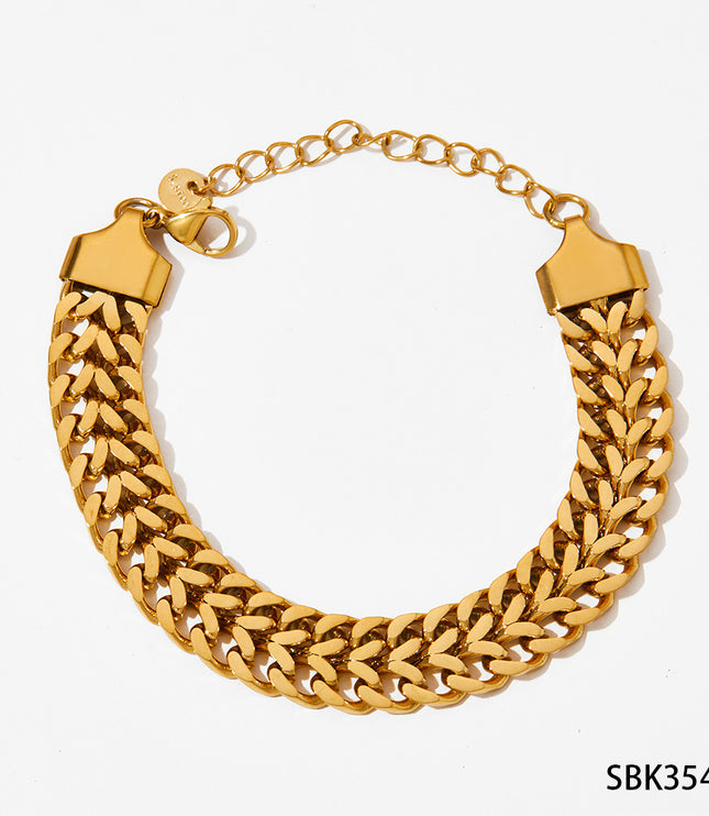 Stainless Steel Bracelet Electroplating Simple Style