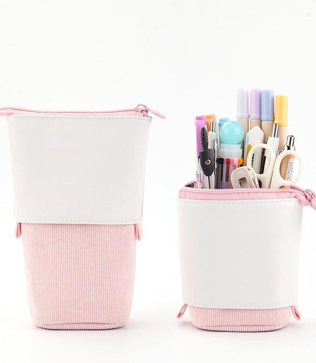 Multifunctional Creative Corduroy Retractable Pencil Case