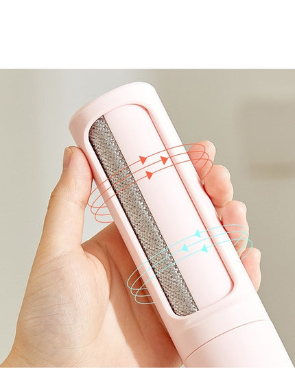 2-1 Reusable Pet Hair Remover Brush Lint Roller Portable Effective Self Cleaning Tool for Cat Dog Fur Hair Dust Removal Brush