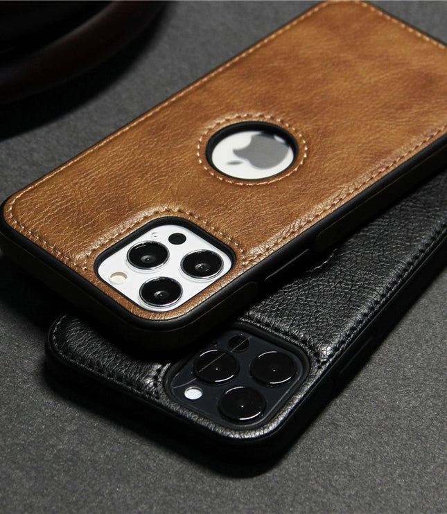 Car Line Leather Grain Stitching Mobile Phone Case All-inclusive Protective Cover