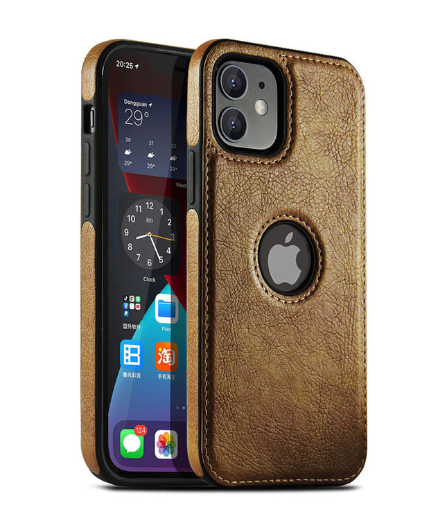 Car Line Leather Grain Stitching Mobile Phone Case All-inclusive Protective Cover
