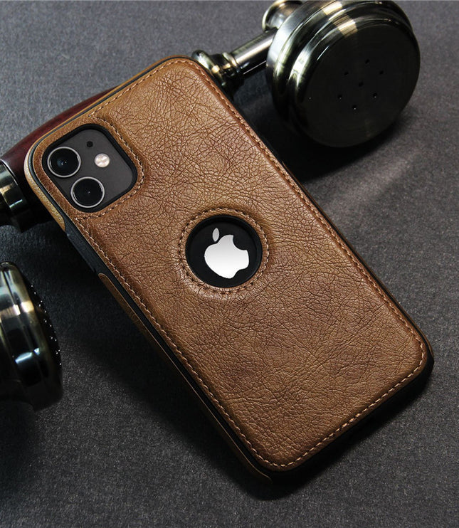 Car Line Leather Grain Stitching Mobile Phone Case All-inclusive Protective Cover