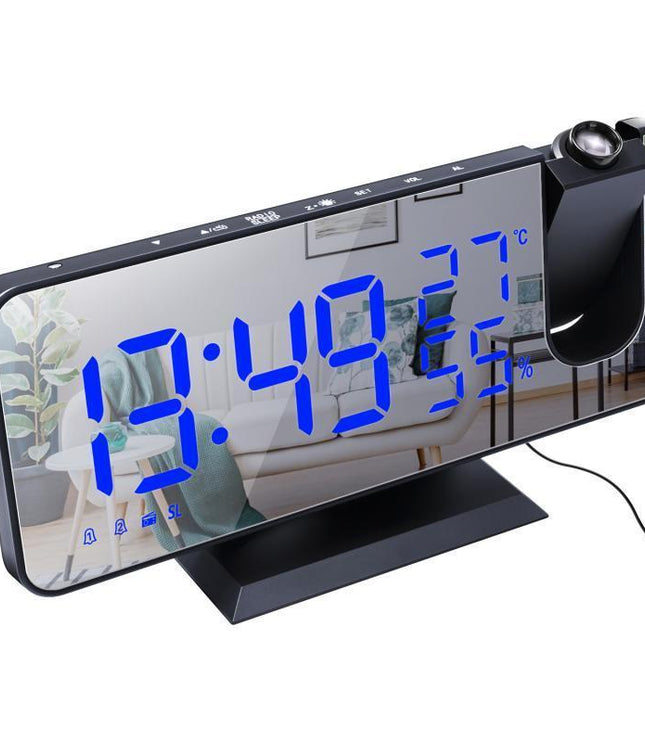 Fm Radio, Led Digital Smart Alarm Clock, Electronic Watch, Table Clock, Usb Alarm Clock With Projection Time, Snooze
