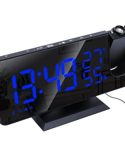 Fm Radio, Led Digital Smart Alarm Clock, Electronic Watch, Table Clock, Usb Alarm Clock With Projection Time, Snooze