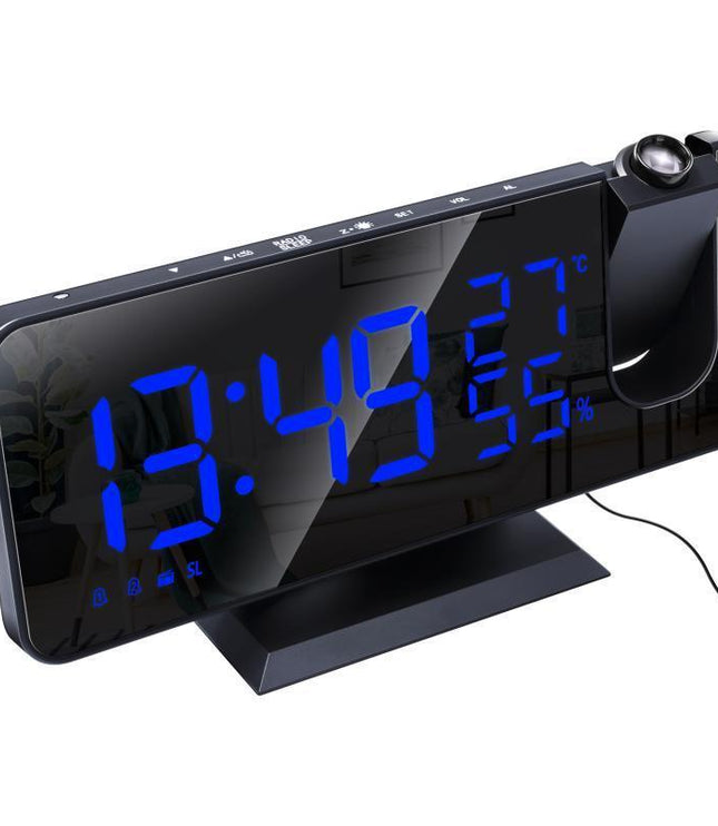 Fm Radio, Led Digital Smart Alarm Clock, Electronic Watch, Table Clock, Usb Alarm Clock With Projection Time, Snooze