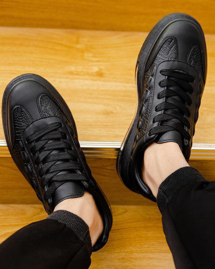 Trendy Leather Men's Shoes Fashion Casual Sneakers