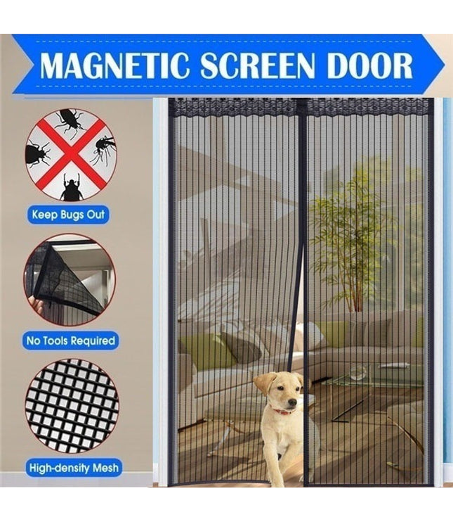 Magnetic Door Netting Curtains Mesh