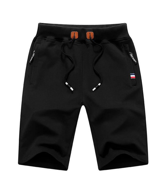 Shorts Men's Summer Five Point Pants Sports Running Pants Knit Pants Loose Men's Solid Color Plus Size Casual Pants