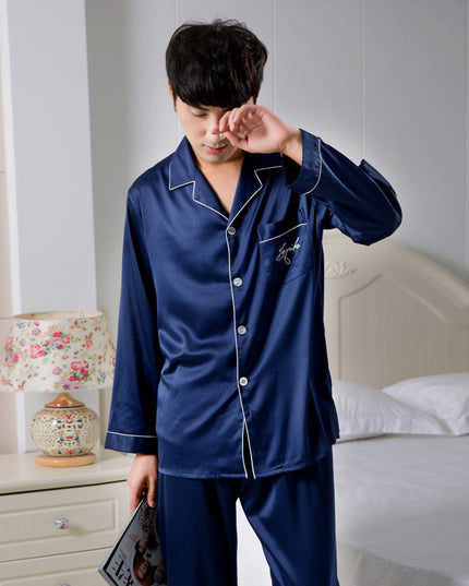 Stretch satin chiffon pajamas