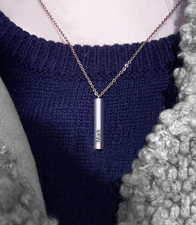 Customize Lovers Name Stainless Steel Necklace Remember Your Most Meaningful Phrase Word