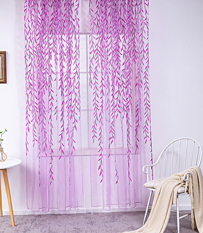 Inverted Willow Wicker Offset Printing Curtains Printing Window Screens Living Room Balcony Window Screens