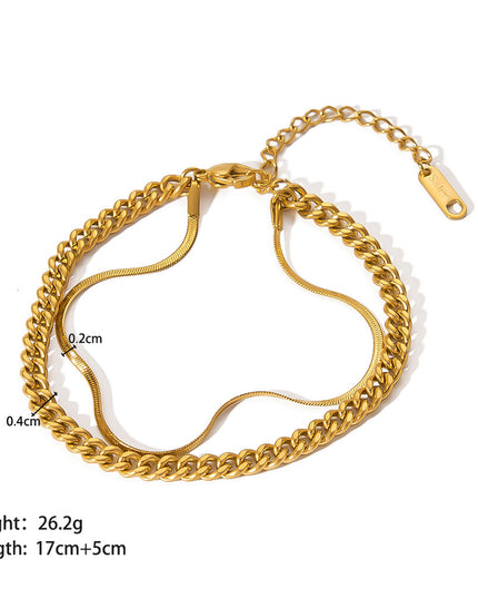 Stainless Steel Ornament Bracelet Female
