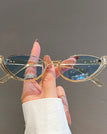Transparent Yellow Frame Blue