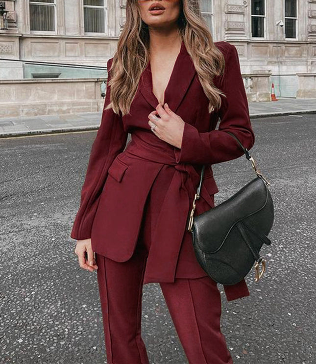 Women's Fashion Temperament Two-piece Suit