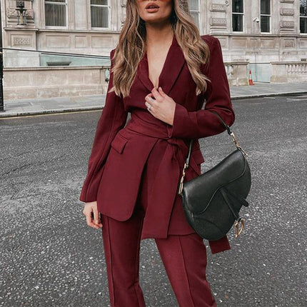 Women's Fashion Temperament Two-piece Suit