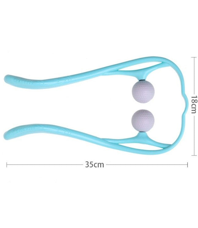 Plastic Pressure Point Therapy Neck Massageador Massagem Relieve Hand Roller Neck Massager For Neck Shoulder Trigger Point