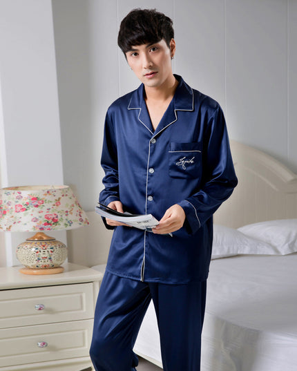Stretch satin chiffon pajamas