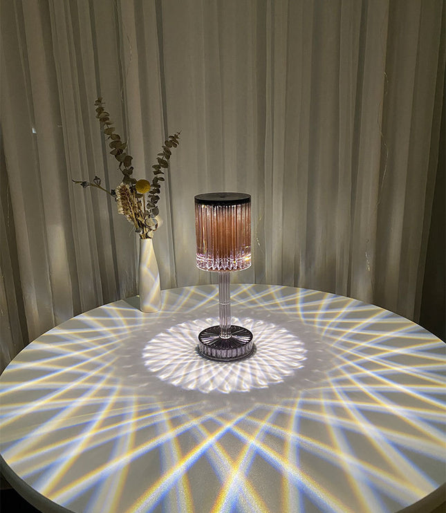 Crystal Diamond Line Atmosphere Remote Control Touch Night Light