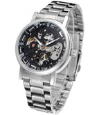 Black Silver Steel Belt