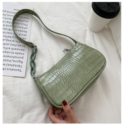 Casual Clashing Underarm Bag