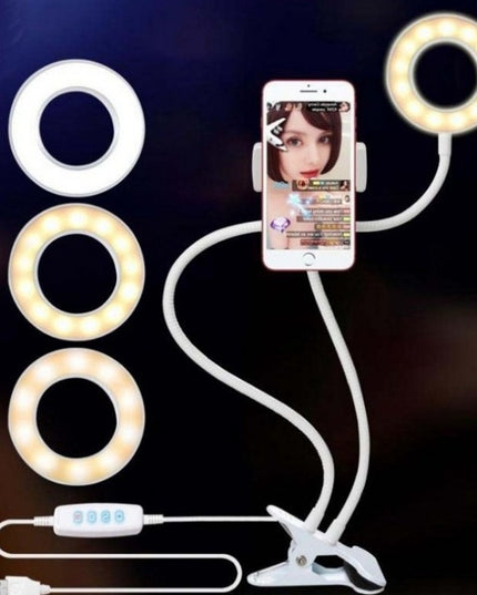 LED Selfie Ring Light for Live Adjustable Makeup Light-8cm Stand