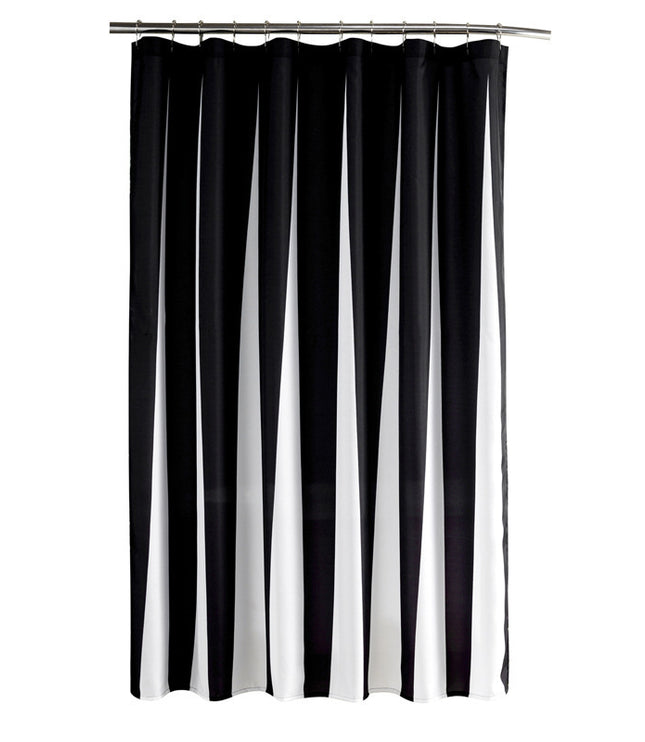 Shower Curtain Black And White Keys Printing