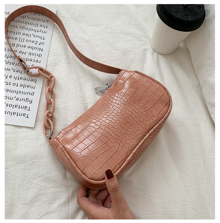 Casual Clashing Underarm Bag