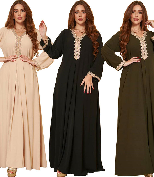 Middle East Muslim Women's Wear Swing Dress