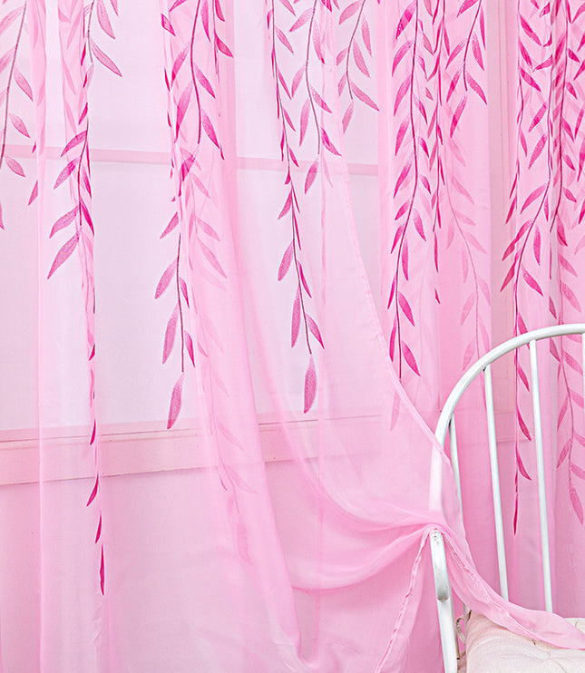 Inverted Willow Wicker Offset Printing Curtains Printing Window Screens Living Room Balcony Window Screens
