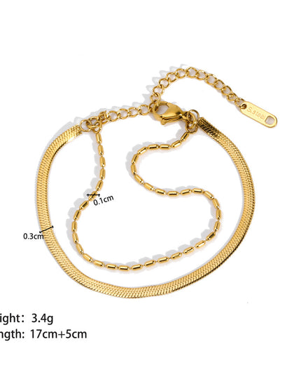 Stainless Steel Ornament Bracelet Female