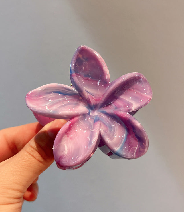8cm Plumeria Rubra Grip Marble Blooming Pattern
