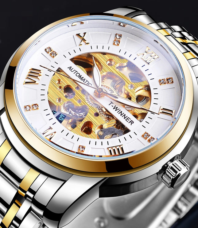 Men's Fashion Hollowed-out Waterproof Mechanical Watch