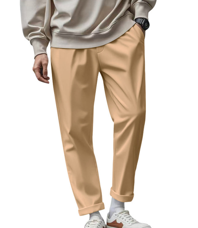 Men's Trousers With Pockets Casual Loose Comfortable Quick-drying Waist-tied Pants