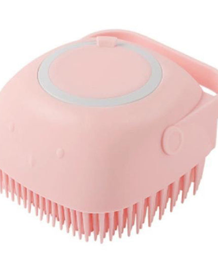 Silicone Dog Bath Massage Gloves Brush Pet Cat Bathroom Cleaning Tool Comb Brush For Dog Can Pour Shampoo Dog Grooming Supplies
