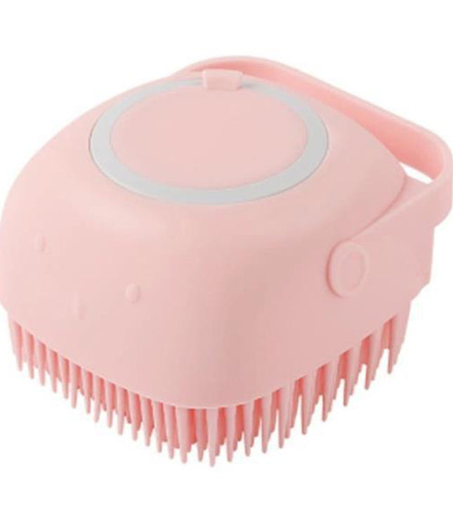 Silicone Dog Bath Massage Gloves Brush Pet Cat Bathroom Cleaning Tool Comb Brush For Dog Can Pour Shampoo Dog Grooming Supplies