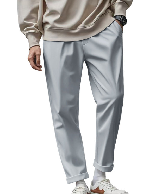 Men's Trousers With Pockets Casual Loose Comfortable Quick-drying Waist-tied Pants