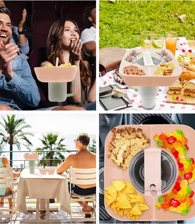 Silicone Snack Platter With Lid
