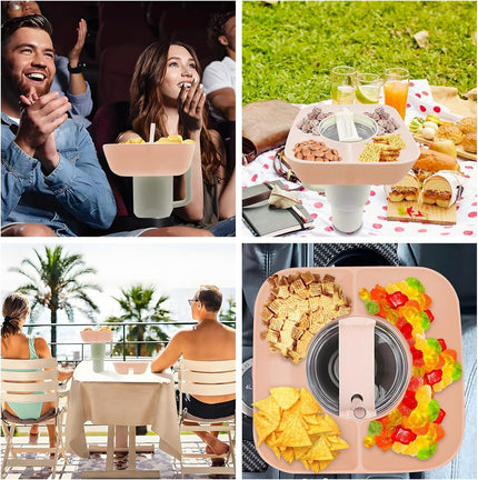 Silicone Snack Platter With Lid
