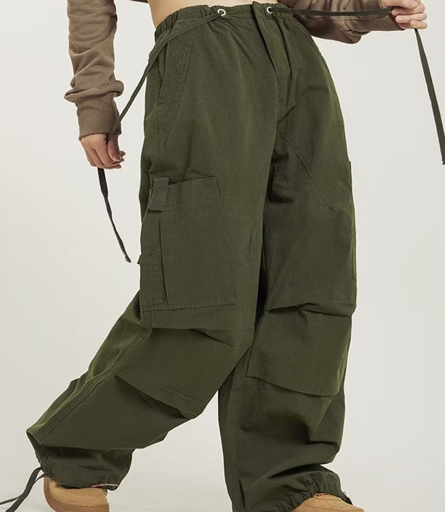 American Retro High Street Straight Wide Leg Casual Pants