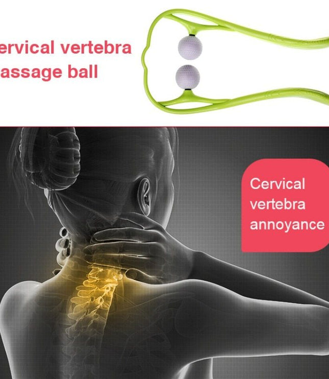 Plastic Pressure Point Therapy Neck Massageador Massagem Relieve Hand Roller Neck Massager For Neck Shoulder Trigger Point
