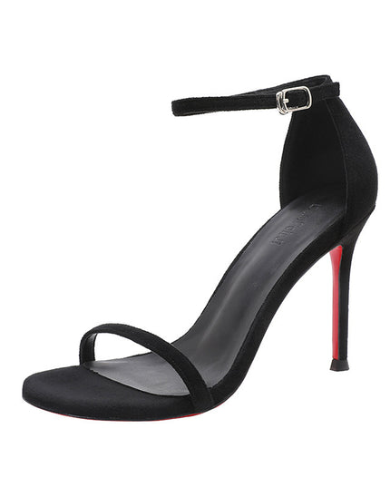 Black And Red Background Women's High Heels